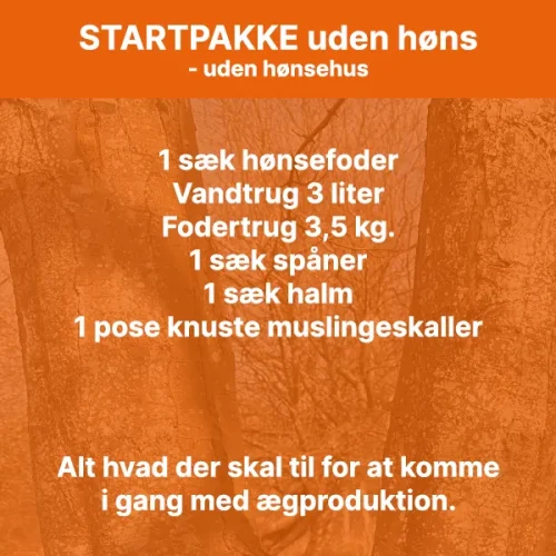 Startpakke uden høns