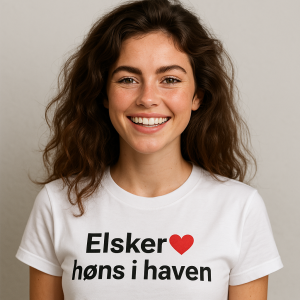 T-shirt med høns